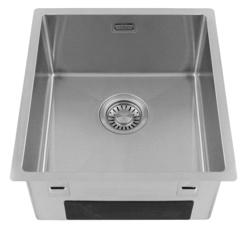 Pure.Sink Luxion Zlewozmywak ze stali nierdzewnej 36x40 cm do montażu podblatowego, wpuszczanego i natynkowego  PLX3640-02