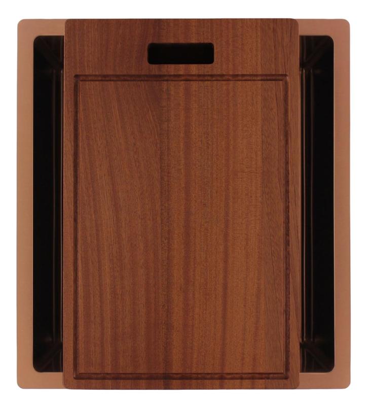 Pure.Sink Luxion Miedziana umywalka 36x40 cm podblatowa, wpuszczana i natynkowa PLX3640-62