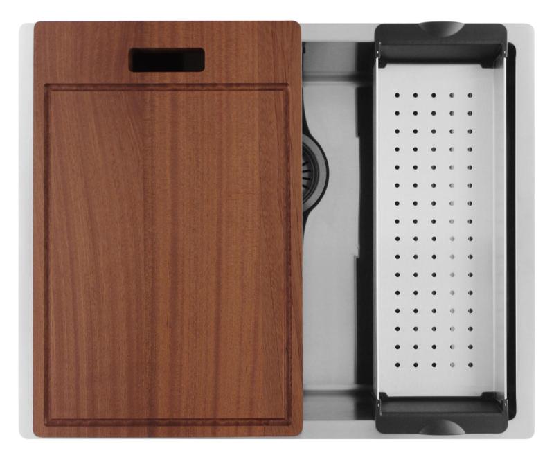 Pure.Sink Luxion Zlew ze stali nierdzewnej 50 x 40 cm do montażu podblatowego, wpuszczanego i natynkowego  PLX5040-02