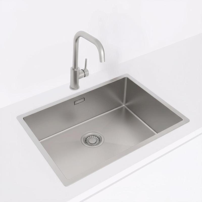 Pure.Sink Luxion Zlew ze stali nierdzewnej 55x40 cm podblatowy, wpuszczany i natynkowy PLX5540-02
