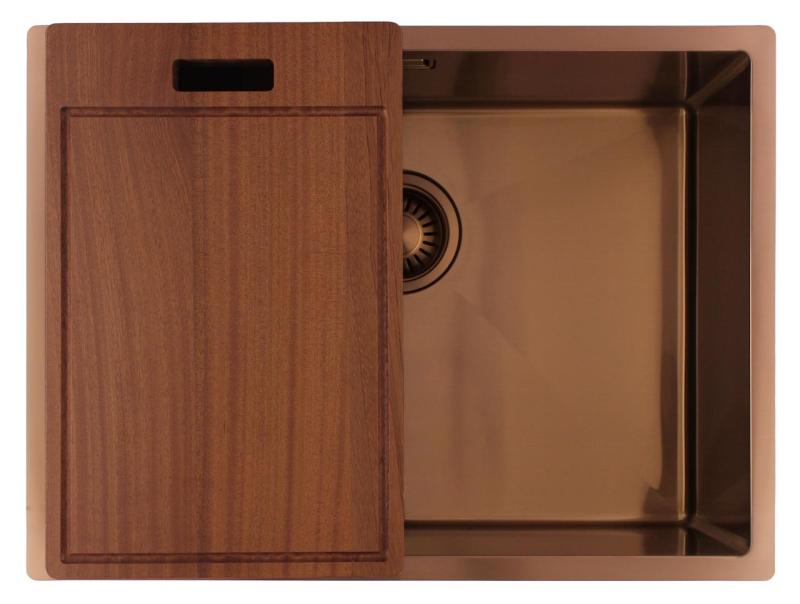Pure.Sink Luxion Miedziana umywalka 55x40 cm podblatowa, wpuszczana i natynkowa PLX5540-62