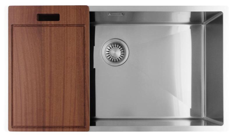 Pure.Sink Luxion Duży zlewozmywak ze stali nierdzewnej 74 x 40 cm do montażu podblatowego, wpuszczanego i natynkowego PLX7440-02