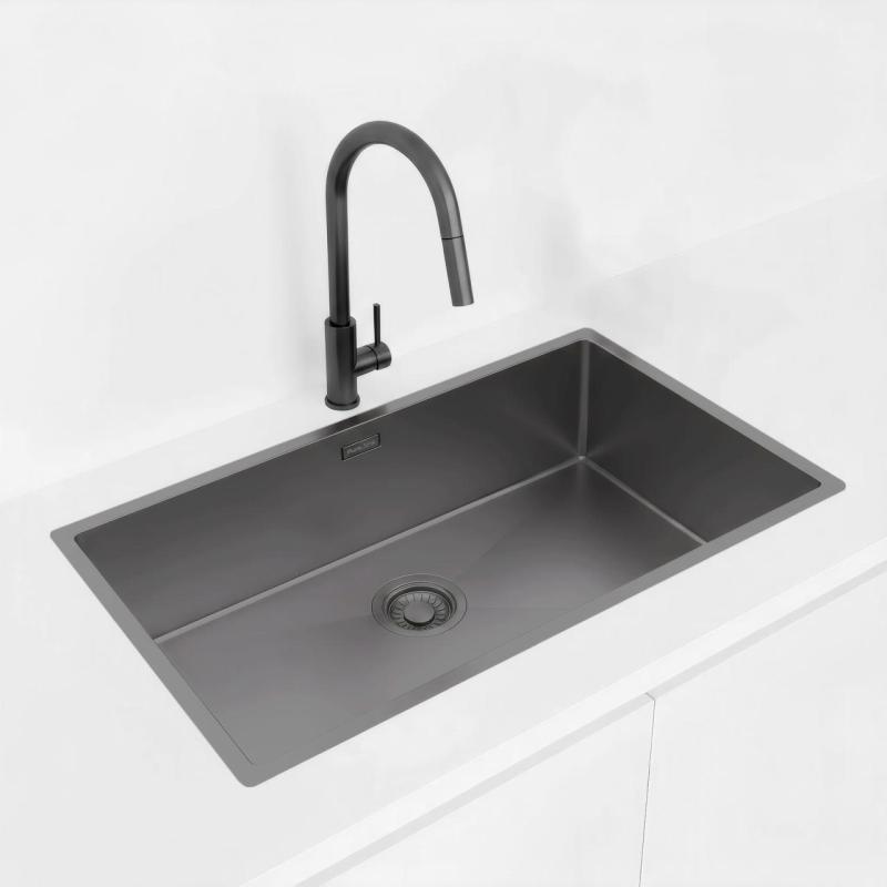 Pure.Sink Luxion Duża umywalka z brązu 74 x 40 cm, montaż podblatowy, wpuszczany i natynkowy PLX7440-61