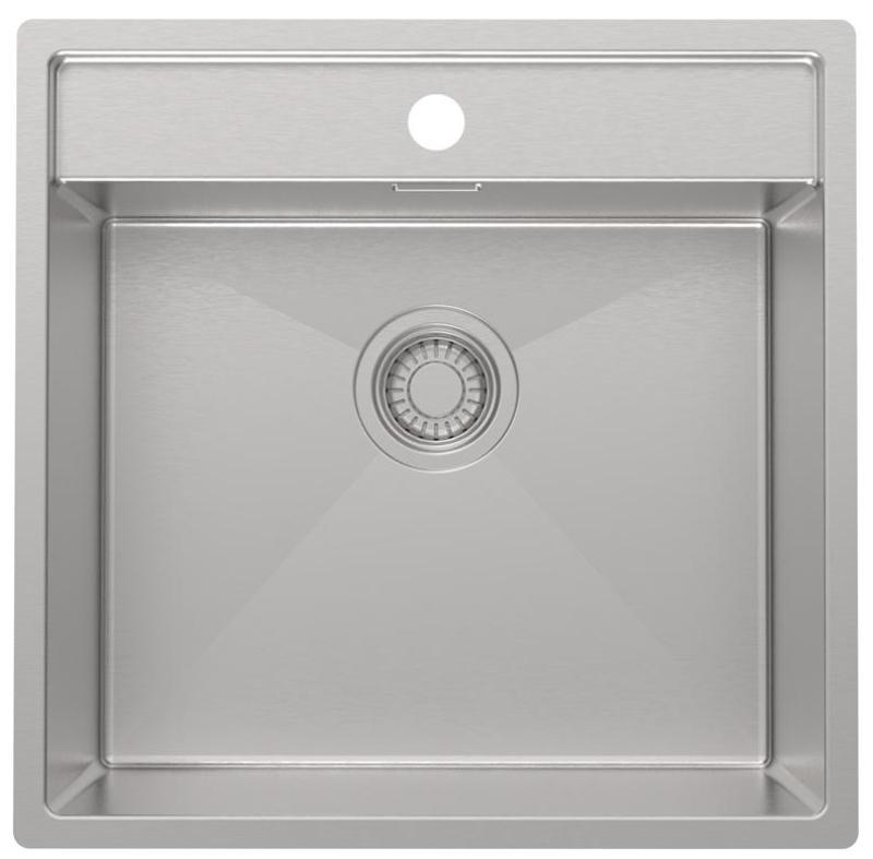 Pure.Sink Luxion Zlew ze stali nierdzewnej 51x50 cm Tapwing z otworem na baterię PLX5150T-02