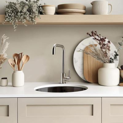 Pure.Sink Rondo Gun metal Okrągły zlew do montażu płaskiego, podtynkowego i nadblatowego 38 cm PRN38-61