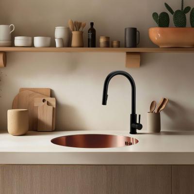 Pure.Sink Rondo Miedziany Okrągły Zlew do montażu równego, podtynkowego i nadblatowego 38 cm PRN38-62