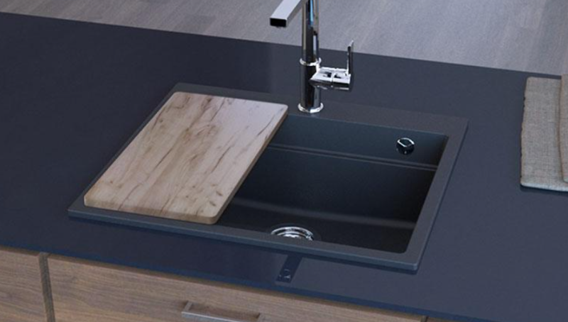 Granitowy deska do krojenia z bukowego drewna do montażu na zlewozmywaku 402mm x 214mm 1208971830