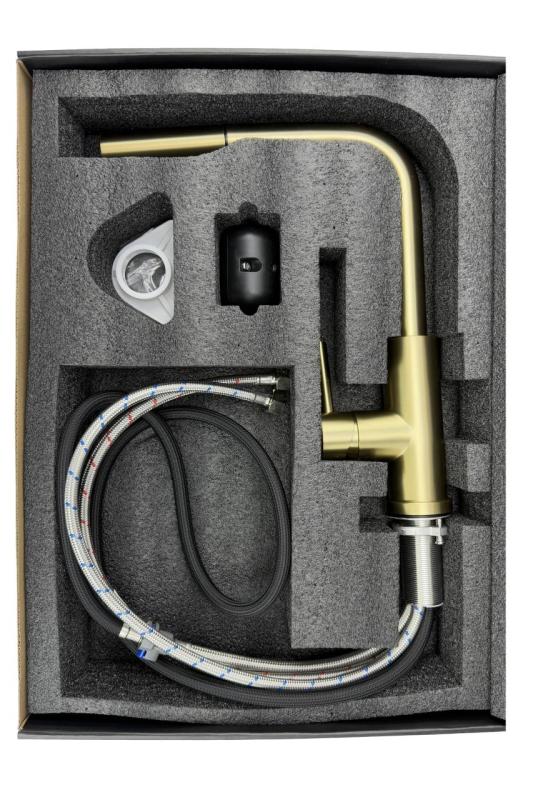 Pure.Sink Elite Steel Pulse-S kran kuchenny Matowy Czarny z wyciąganym wylewem i trybem natrysku PS8500-10