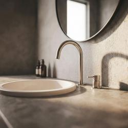 MURO TUA 2-otworowa bateria umywalkowa chromowana z okrągłą wylewką 1208972104