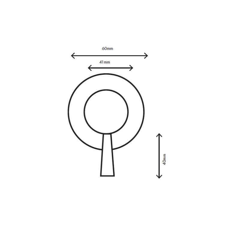 MURO TUA Wbudowany 3-drożny przełącznik chrom M1.B33.3.CR