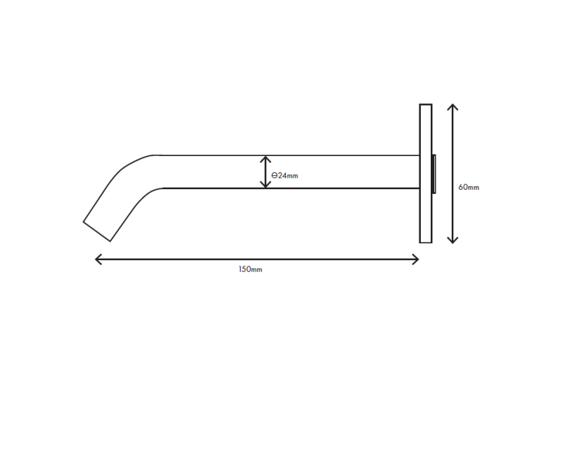 MURO TUA Wylewka wannowa chromowana M1.CA3.W.15.CR