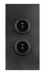 Indux Corner Słup energetyczny z 2 gniazdkami Penaarde Czarny 1208972278