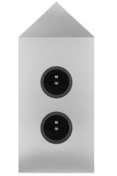 Indux Corner Słup energetyczny z 2 gniazdkami Penaarde Hoek RVS 1208972284