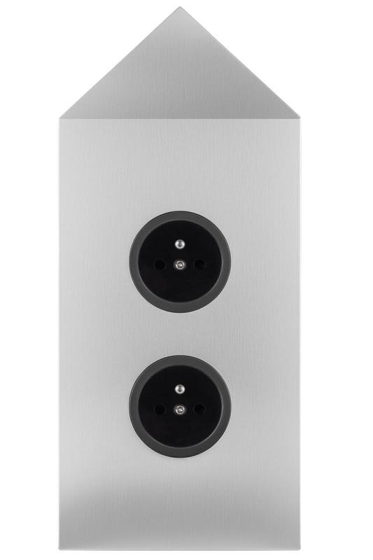 Indux Corner Słup energetyczny z 2 gniazdkami Penaarde Hoek RVS 1208972284