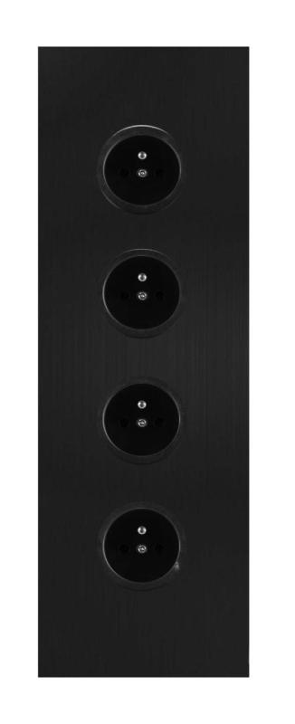 Indux Corner Słup energetyczny z 4 gniazdkami Penaarde Czarny 1208972305