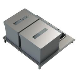 Indux Sort System do segregacji odpadów, 2-krotny, obsługiwany ręcznie, do szuflad wysuwanych 1208972319