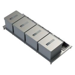 Indux Sort System na śmieci 4-krotny Obsługa ręczna do szuflad wysuwanych 1208972321
