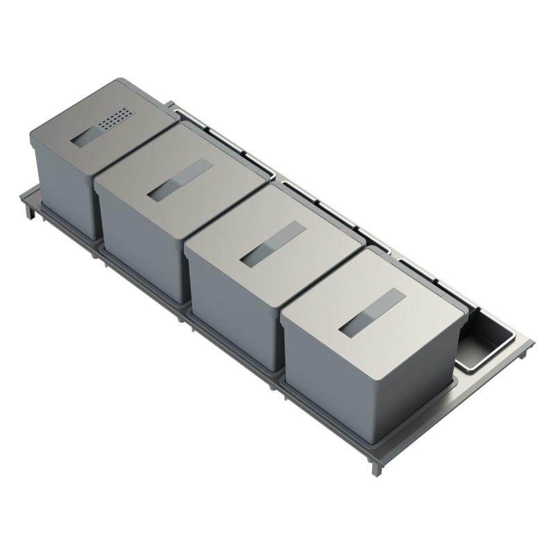 Indux Sort System na śmieci 4-krotny Obsługa ręczna do szuflad wysuwanych 1208972321