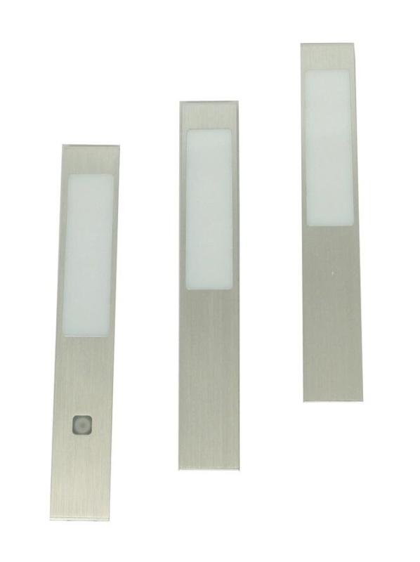 Indux Nex Zestaw LED do montażu w kuchni 3x3 W z wbudowanym przełącznikiem Touch-Dim Aluminium 1208972335