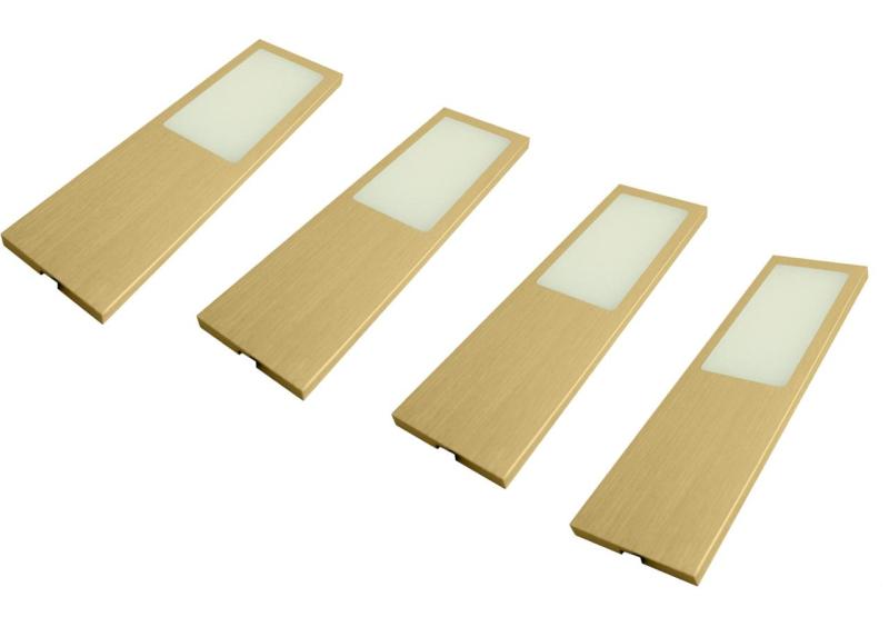 Indux Solin Zestaw oświetlenia kuchennego Multi Tone LED, 4 reflektory punktowe x 4 W, złoty 1208972366