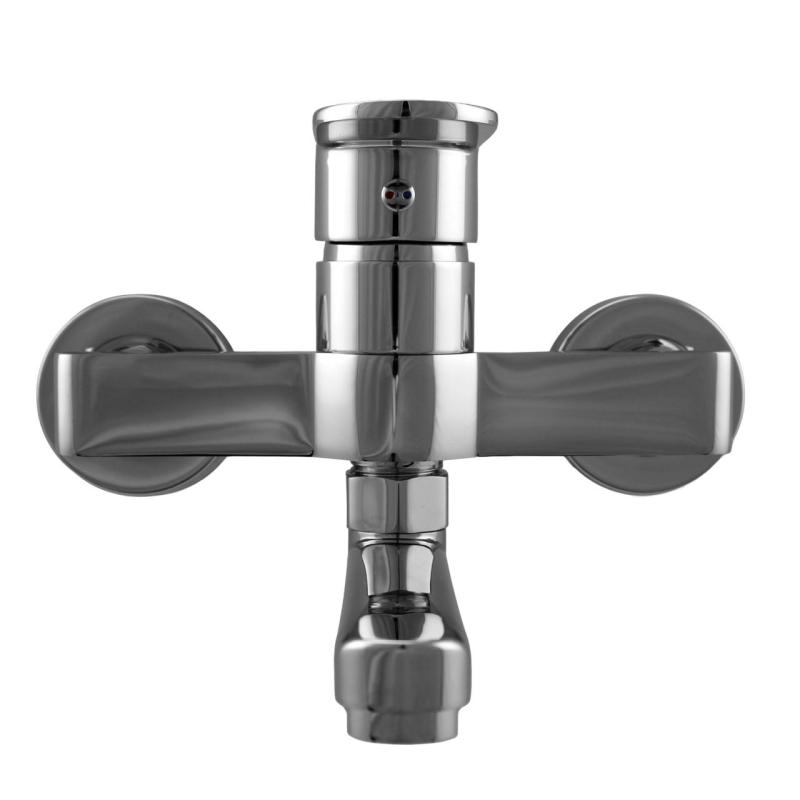 Aquanello Casa Jednouchwytowa bateria kuchenna chromowana z wylewką 15 cm CR-1415-CS