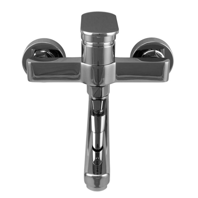 Aquanello Casa Jednouchwytowa bateria kuchenna chromowana z wylewką 15 cm CR-1415-CS