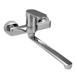 Aquanello Casa Jednouchwytowa bateria kuchenna chromowana z wylewką 25 cm CR-1425-CS