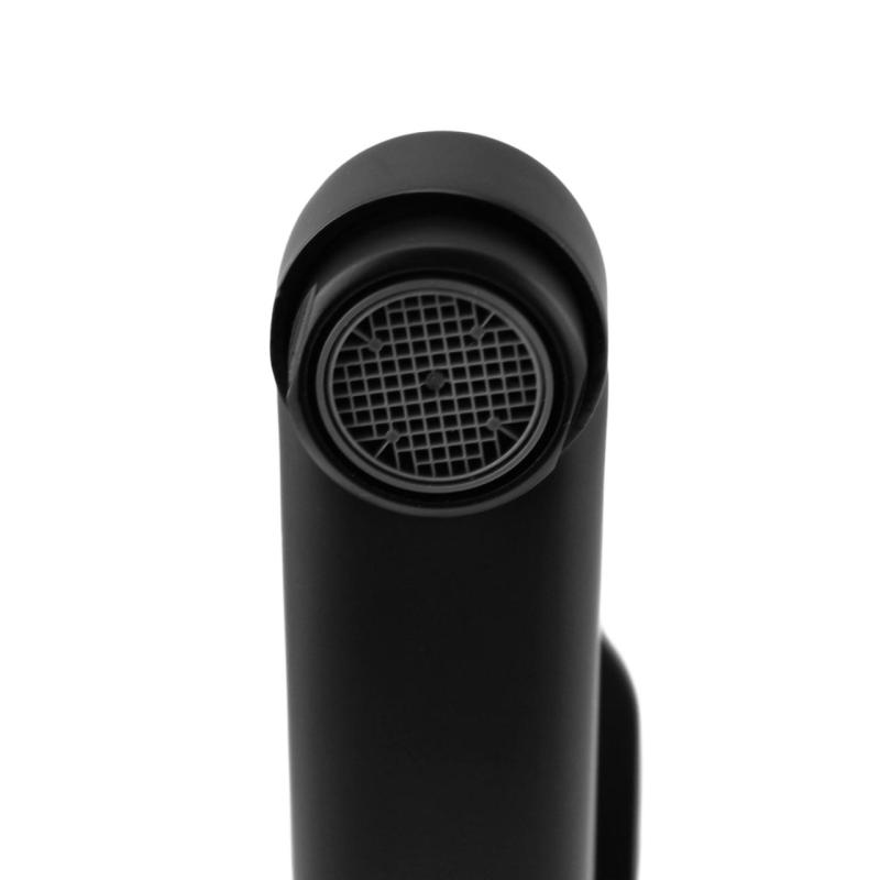 Aquanello Casa Jednouchwytowa bateria kuchenna ścienna czarna z wylewką 25 cm BL-1425-CS