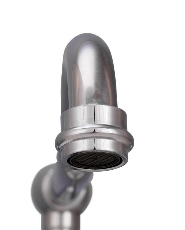 Aquanello Heritage Manor Klasyczna kuchnia Nostalgiczny most Bateria kuchenna Chrom z białą rączką CR-0010-HM