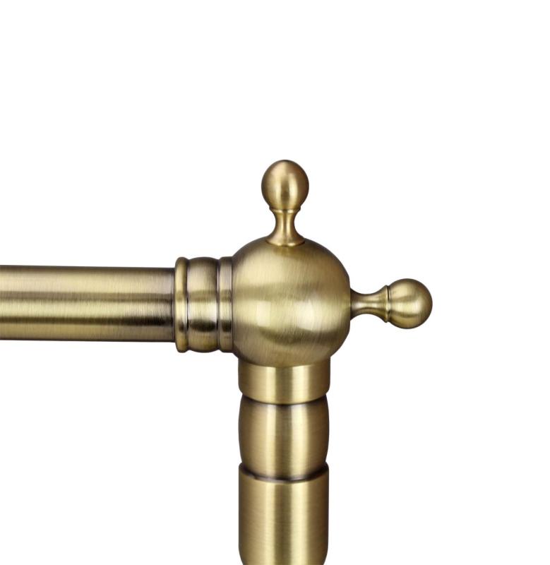 Aquanello Heritage Ascot Klasyczna kuchnia Nostalgiczna bateria kuchenna Brązowa z prostym wylewką BN-4002-HA