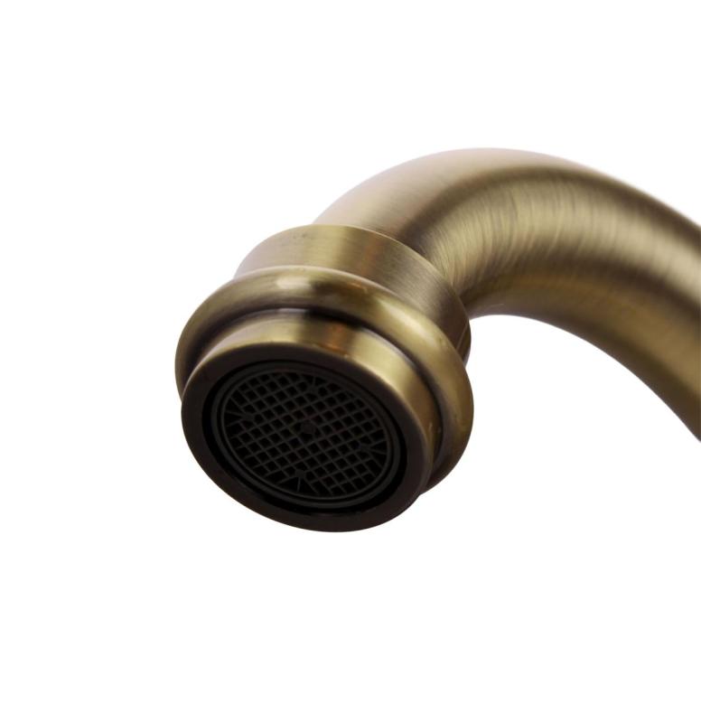 Aquanello Heritage Ascot Klasyczna kuchnia Nostalgiczna bateria kuchenna Brązowa z prostym wylewką BN-4002-HA