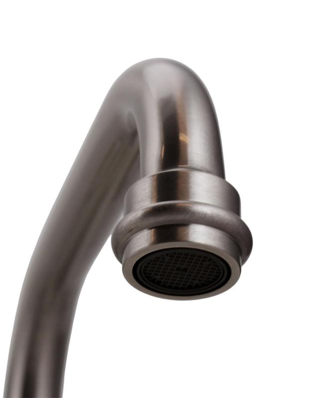 Aquanello Heritage Ascot Klasyczny kran kuchenny ścienny z górnym wylewem ze stali nierdzewnej NB-4110-HA