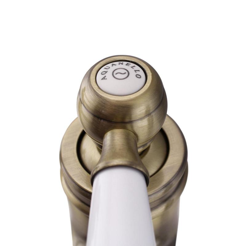 Aquanello Heritage Manor Klasyczna, nostalgiczna bateria umywalkowa Brąz BN-1001-HM