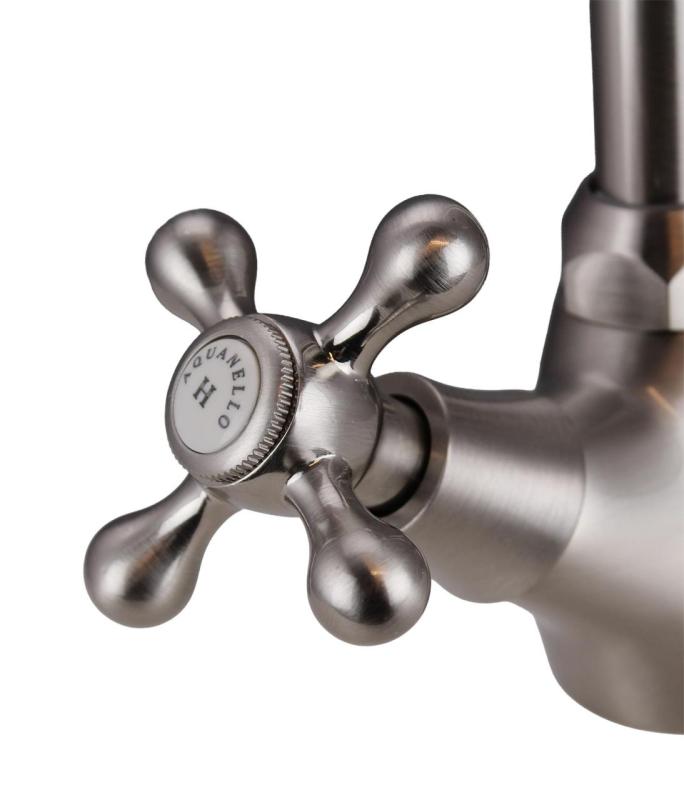 Aquanello Heritage Ascot Klasyczna kuchnia Nostalgiczna bateria kuchenna ze stali nierdzewnej NB-4004-HA