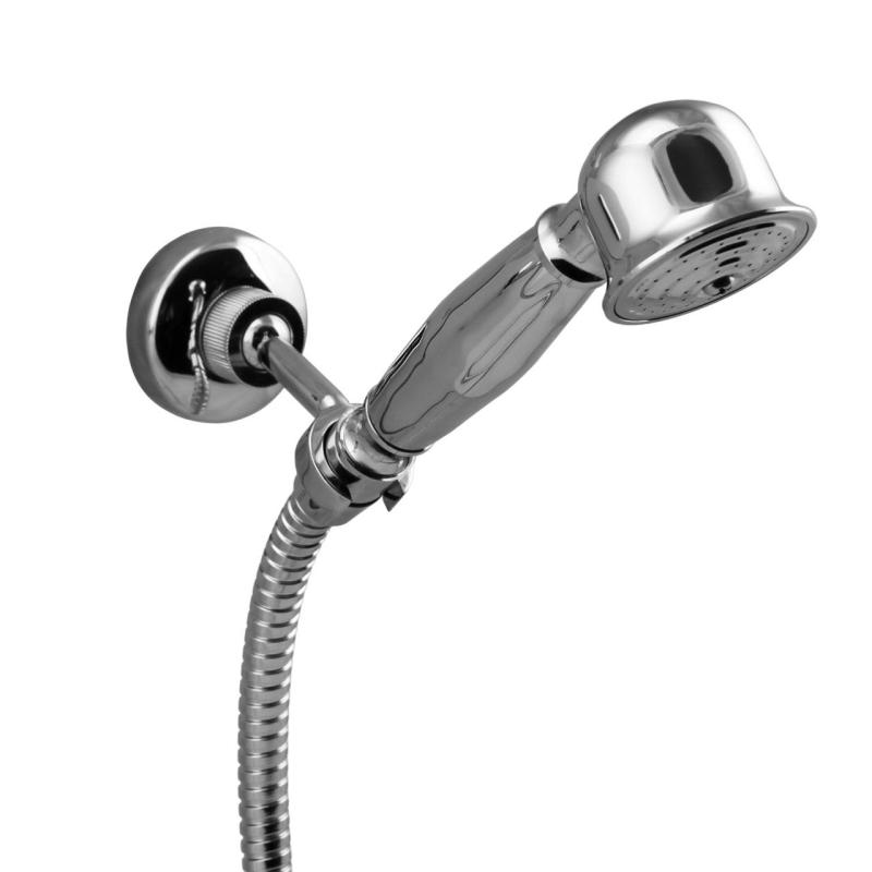 Aquanello Heritage Ascot Klasyczny zestaw prysznicowy z pokrętłami chromowanymi, w tym ręczna słuchawka prysznicowa CR-2002-HA