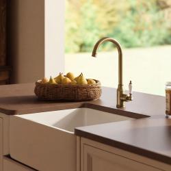 Aquanello Heritage Manor Klasyczna bateria kuchenna w stylu retro, kolor brązowy BN-9001-HM