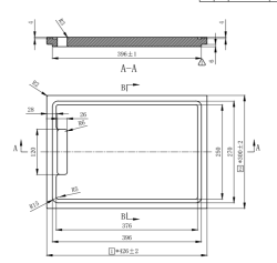 Pure.Sink Exclusivo Drewniana deska do krojenia Bamboo 42 x 30 cm do zlewu PEXCB40-24