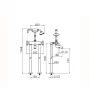 Huber Victorian Staande Thermostatische Badkraan met Douchegarnituur Chroom VTT3901021